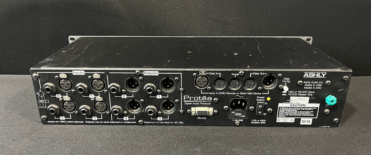 Ashly Protea 4.24G 4 Channel 24 Bit Digital Graphic EQ/System Processor, Ashly Protea Graphic EQ/System Processor, 4 Channel 24 Bit Digital Graphic EQ/System Processor, Ashly Graphic EQ, Ashly Audio Graphic EQ/System Processor. We Sell Professional Audio Equipment. Audio Systems, Amplifiers, Consoles, Mixers, Electronics, Entertainment, Live Sound.