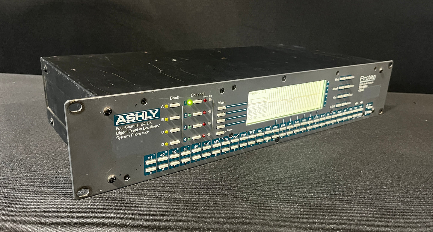 Ashly Protea 4.24G 4 Channel 24 Bit Digital Graphic EQ/System Processor, Ashly Protea Graphic EQ/System Processor, 4 Channel 24 Bit Digital Graphic EQ/System Processor, Ashly Graphic EQ, Ashly Audio Graphic EQ/System Processor. We Sell Professional Audio Equipment. Audio Systems, Amplifiers, Consoles, Mixers, Electronics, Entertainment, Live Sound.