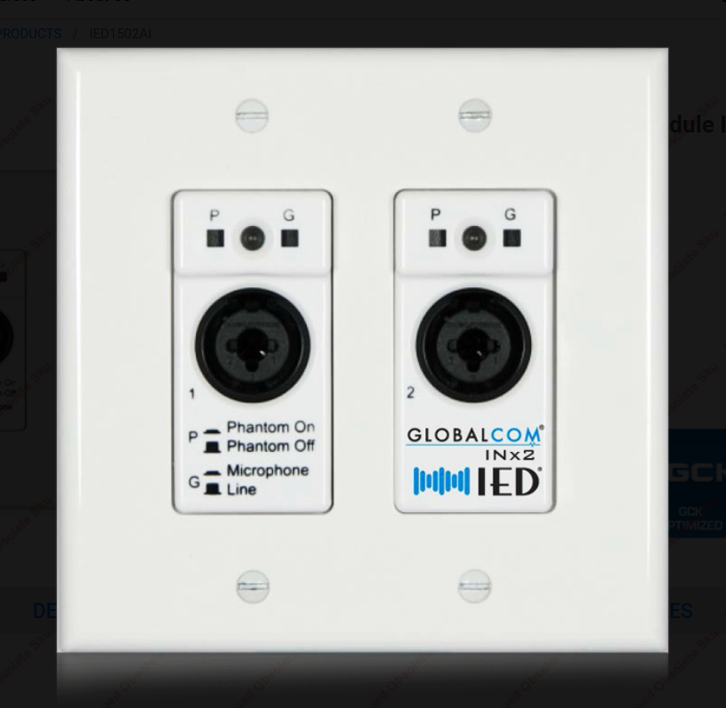 Atlas Sound IED1502AI Audio Input Module – CLAIR Used Gear