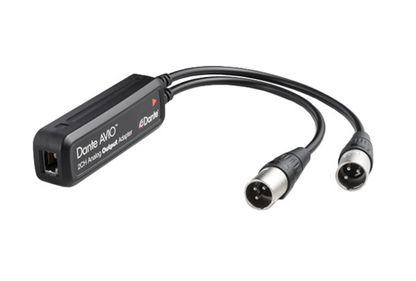 Audinate Dante AVIO 2-Channel Analog Output Adapter, Audinate 2-Channel Analog Output, Dante 2 Channel Analog Output Adapter, We Sell Professional Audio Equipment. Audio Systems, Amplifiers, Consoles, Mixers, Electronics, Entertainment, Live Sound