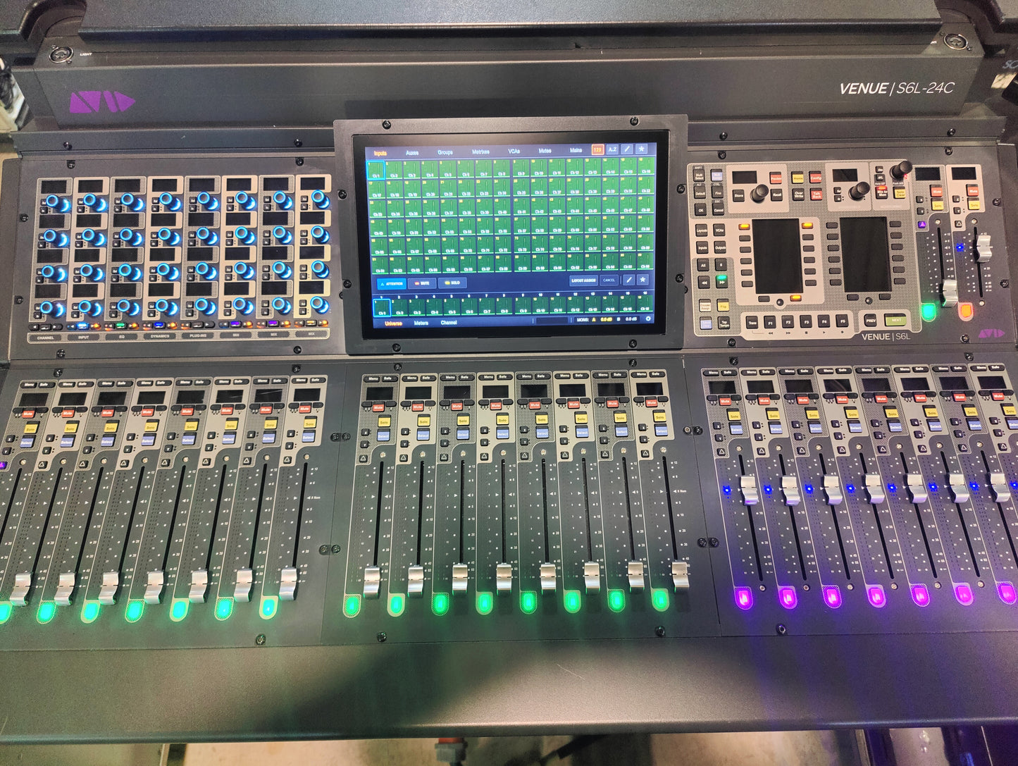 Avid Venue S6L-32D Console, Avid S6L Console, Avid S6L 32D Digital Mixing Desk, Avid S6L 32D with Stage Rack and Engine, Avid S6L 32-D with E6L-192 and Stage 64, We Sell Professional Audio Equipment. Audio Systems, Amplifiers, Consoles, Mixers, Electronics, Entertainment, Live Sound