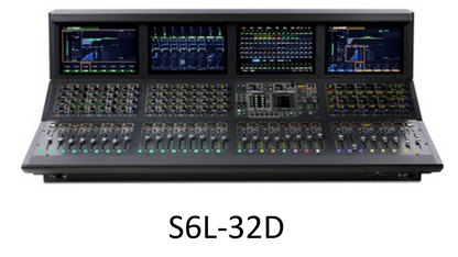 Avid Venue S6L-32D Console, Avid S6L Console, Avid S6L 32D Digital Mixing Desk, Avid S6L 32D with Stage Rack and Engine, Avid S6L 32-D with E6L-192 and Stage 64, We Sell Professional Audio Equipment. Audio Systems, Amplifiers, Consoles, Mixers, Electronics, Entertainment, Live Sound
