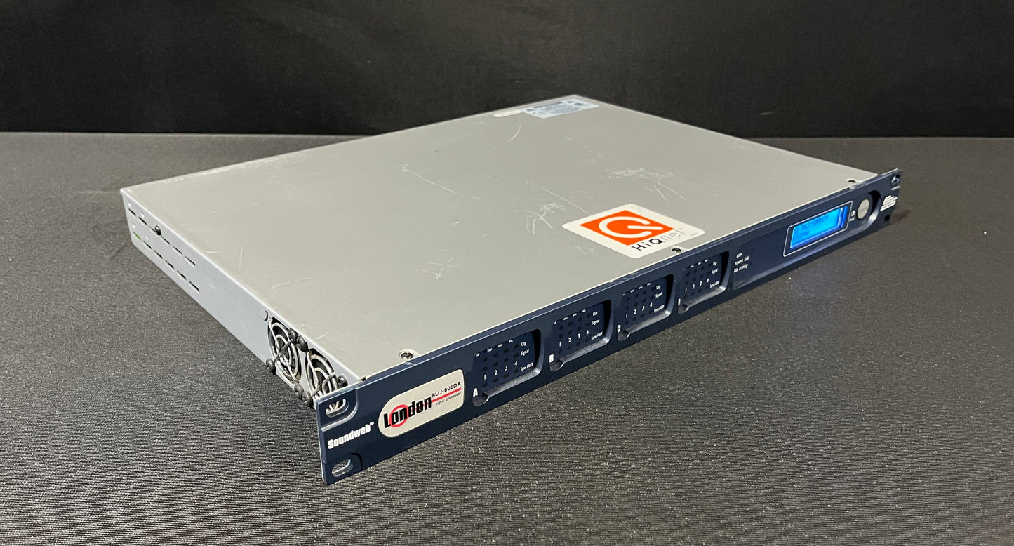 BSS London BLU 806DA Signal Processor, BSS London Blu, BSS 806DA, London Blue 806DA, BSS Signal Processor, BSS 806. We Sell Professional Audio Equipment. Audio Systems, Amplifiers, Consoles, Mixers, Electronics, Entertainment, Live Sound.