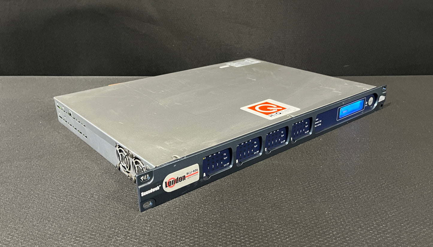 BSS London BLU 806 Signal Processor, BSS London Blu, BSS 806, London Blue 806, BSS Signal Processor. We Sell Professional Audio Equipment. Audio Systems, Amplifiers, Consoles, Mixers, Electronics, Entertainment, Live Sound.