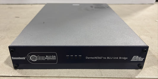 BSS BSSBLU-DANFX, BSS Dante AES67 to Blue Link Bridge, BSS Dante Blue Link Bridge, We Sell Professional Audio Equipment. Audio Systems, Amplifiers, Consoles, Mixers, Electronics, Entertainment, Live Sound