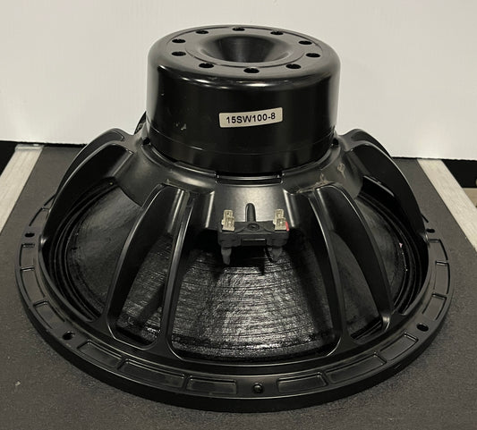 B&C 15SW100-8 15" Subwoofer, B&C 15" Subwoofer, B&C 15" Neodymium Subwoofer, B&C 15sW100-8 Sub, B&C 15" Subwoofer, We Sell Professional Audio Equipment. Audio Systems, Amplifiers, Consoles, Mixers, Electronics, Entertainment, Live Sound