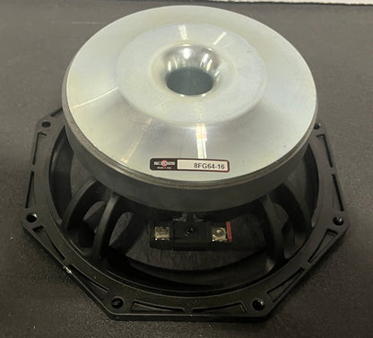 B&C 8FG64-16, B&C 16 Ohm Subwoofer, B&C 8" 16 Ohm Subwoofer, B&C Subwoofer, We Sell Professional Audio Equipment. Audio Systems, Amplifiers, Consoles, Mixers, Electronics, Entertainment, Live Sound