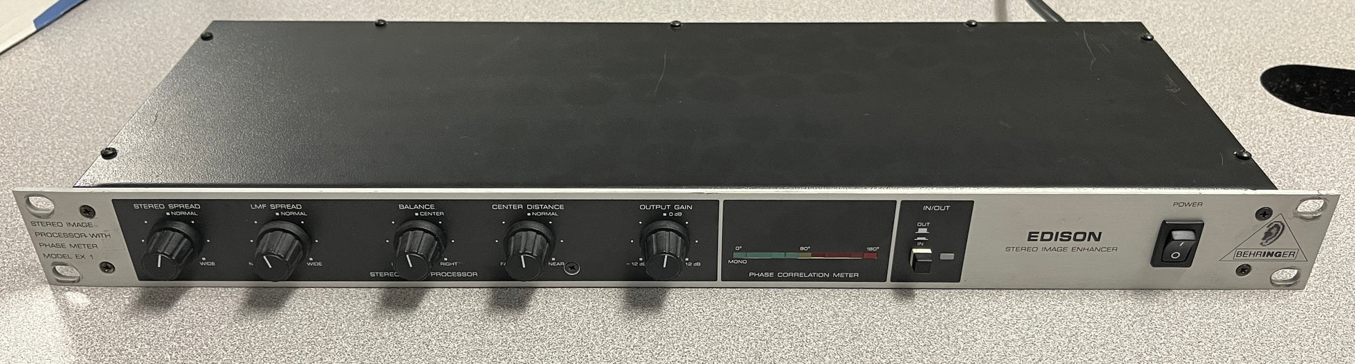 Behringer EX 1 Stereo Image Processor, Behringer EX 1 Processor, Behringer EX 1 Stereo Image Processor with Phase Meter, Behringer Phase Meter, We Sell Professional Audio Equipment. Audio Systems, Amplifiers, Consoles, Mixers, Electronics, Entertainment, Live Sound
