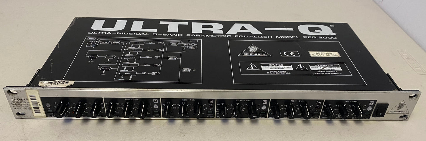 Behringer Ultra-Musical Ultra Q Parametric Equalizer, Parametric EQ, Behringer Parametric EQ, Behringer Ultra-Musical, Behringer Ultra Q, We Sell Professional Audio Equipment. Audio Systems, Amplifiers, Consoles, Mixers, Electronics, Entertainment, Live Sound.