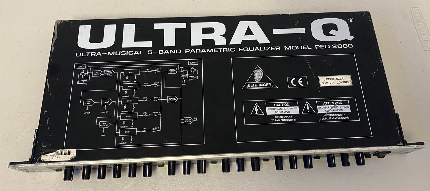 Behringer Ultra-Musical Ultra Q Parametric Equalizer, Parametric EQ, Behringer Parametric EQ, Behringer Ultra-Musical, Behringer Ultra Q, We Sell Professional Audio Equipment. Audio Systems, Amplifiers, Consoles, Mixers, Electronics, Entertainment, Live Sound.