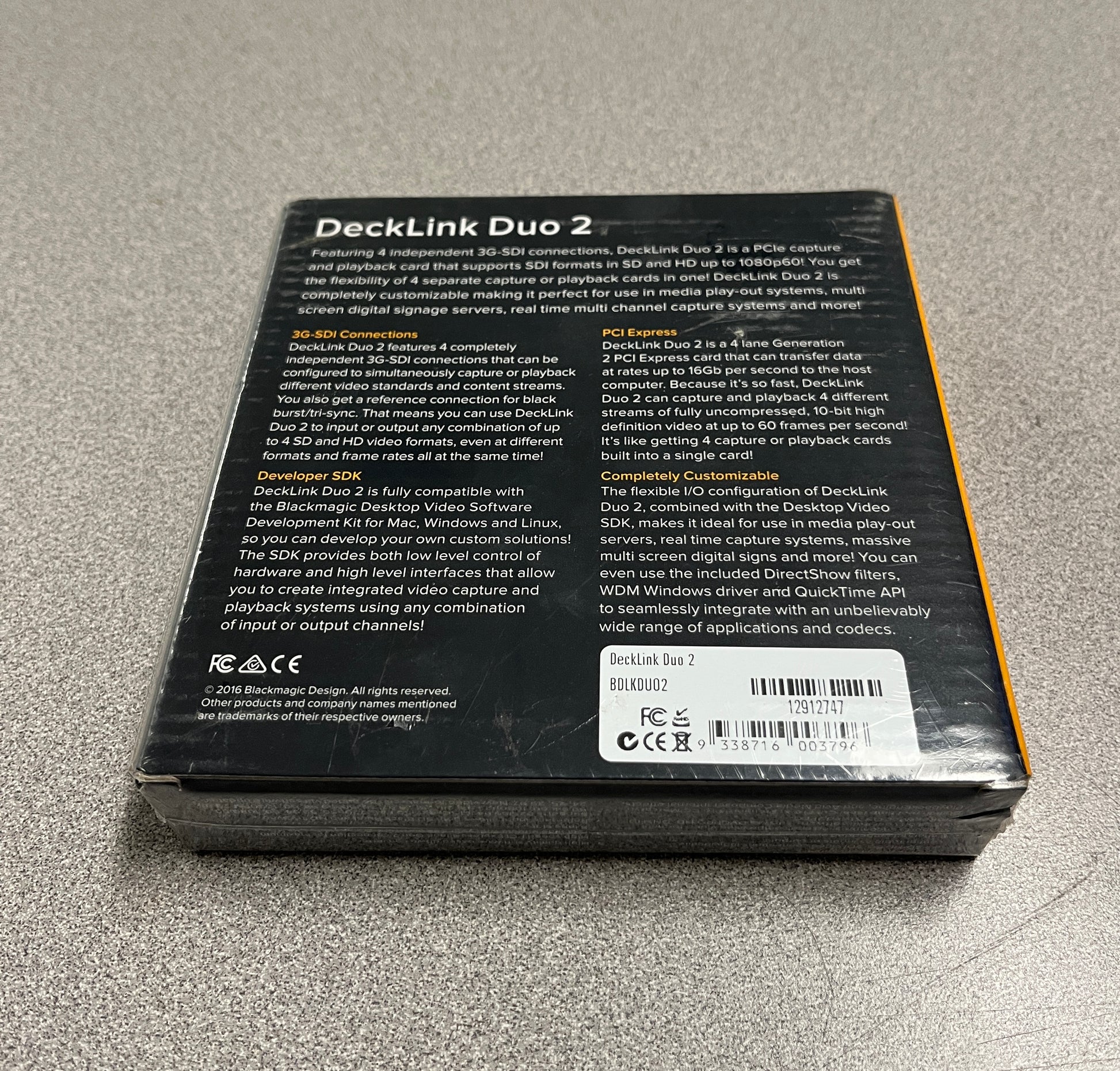 Blackmagic Design DeckLink Duo, Blackmagic Design PCIe Capture and Playback Card, Blackmagic Design Playback Card, We Sell Professional Audio Equipment. Audio Systems, Amplifiers, Consoles, Mixers, Electronics, Entertainment, Live Sound