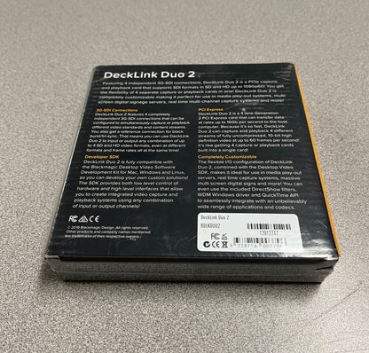 Blackmagic Design DeckLink Duo, Blackmagic Design PCIe Capture and Playback Card, Blackmagic Design Playback Card, We Sell Professional Audio Equipment. Audio Systems, Amplifiers, Consoles, Mixers, Electronics, Entertainment, Live Sound