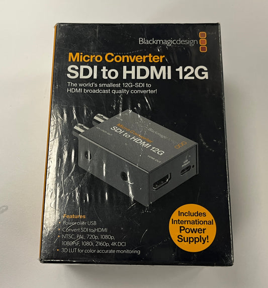 Blackmagic Design Micro Converter SDI to HDMI, Blackmagic Design Micro Converter, SDI to HDMI Blackmagic Micro Converter, Video SDI to HDMI Converter, We Sell Professional Audio Equipment. Audio Systems, Amplifiers, Consoles, Mixers, Electronics, Entertainment, Live Sound
