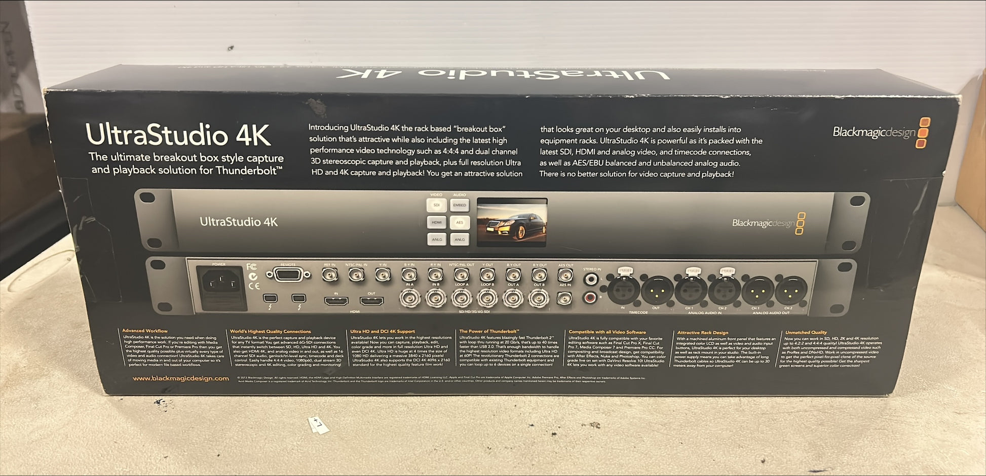 Blackmagic Design UltraStudio 4K, Blackmagic Thunderbolt UltraStudio, Blackmagic Thunderbolt 2 UltraStudio 4K, We Sell Professional Audio Equipment. Audio Systems, Amplifiers, Consoles, Mixers, Electronics, Entertainment, Live Sound