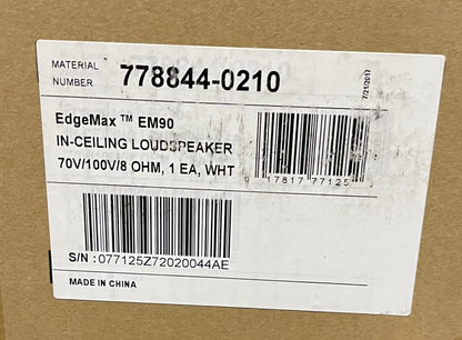 Bose EdgeMax EM90, Bose In-Ceiling Premium Loudspeaker, Bose White Loudspeaker, Bose EdgeMax Ceiling Speaker, Bose White Ceiling Speaker, We Sell Professional Audio Equipment. Audio Systems, Amplifiers, Consoles, Mixers, Electronics, Entertainment, Live Sound