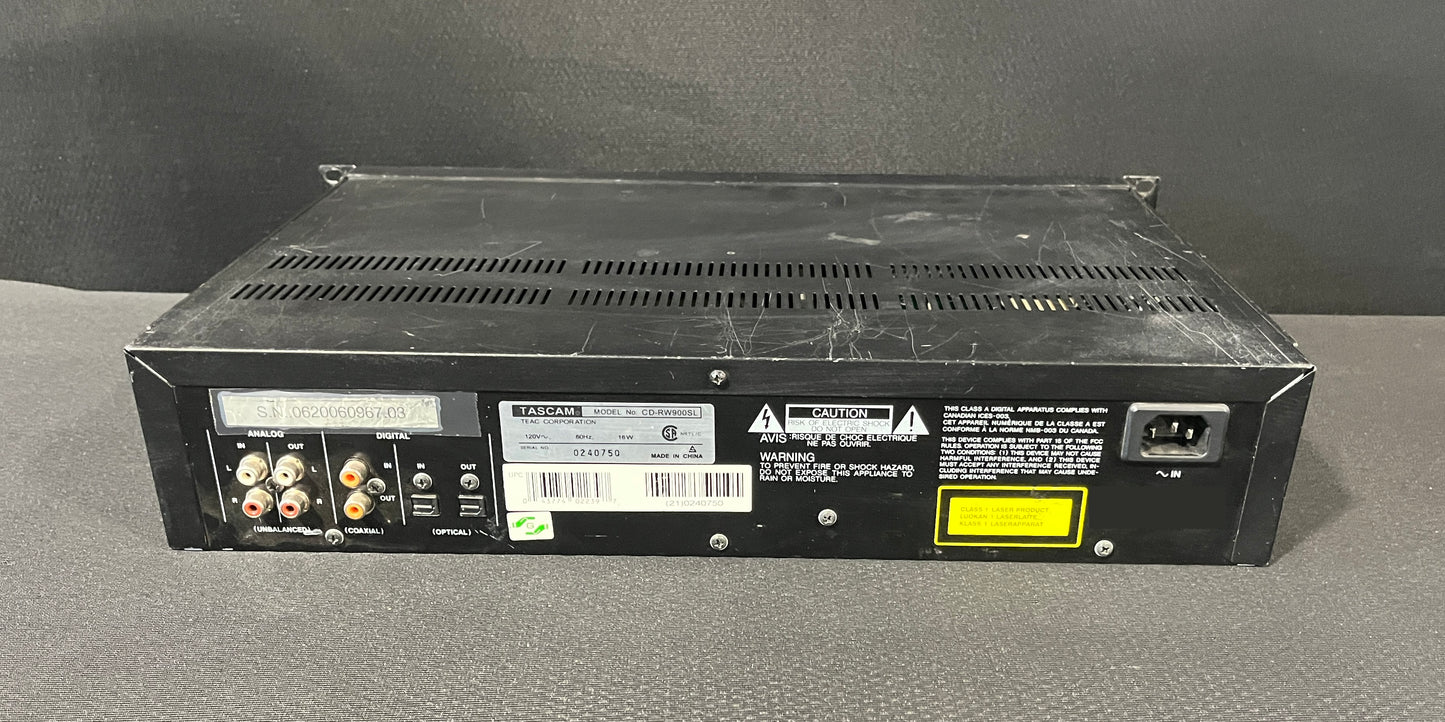 Tascam CD-RW900SL CD Recorder, Tascam CD-RW900SL, CD-RW900SL CD Recorder, CD-RW900SL, TASCAM Professional CD Recorder. We Sell Professional Audio Equipment. Audio Systems, Amplifiers, Consoles, Mixers, Electronics, Entertainment, Live Sound.