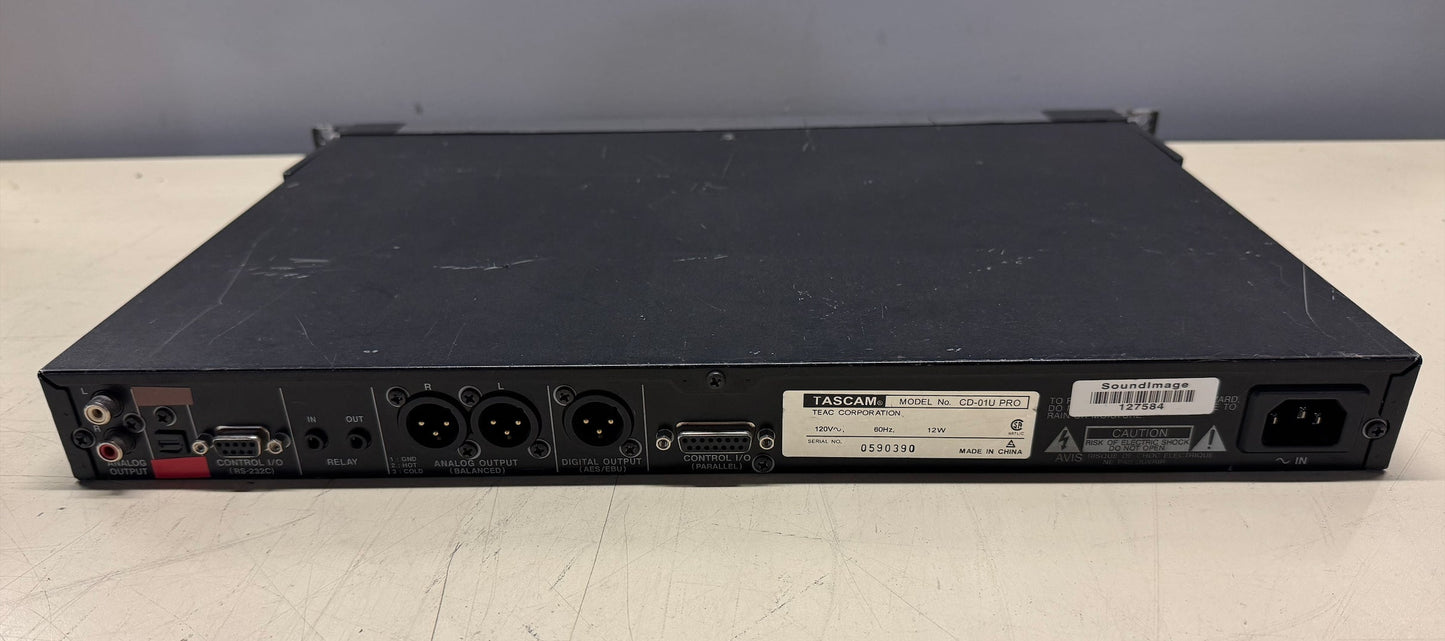 TASCAM CD-01U PRO Rackspace CD Player, TASCAM CD-01U, CD-01U, TASCAM CD Player, Rackspace CD Player. We Sell Professional Audio Equipment. Audio Systems, Amplifiers, Consoles, Mixers, Electronics, Entertainment, Live Sound.