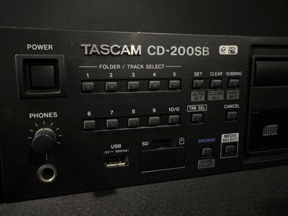 Tascam CD-200SB  Professional CD Player, Tascam CD-200SB, TASCAM CD200SB, Tascam Rackmount CD Player, CD-200SB Professional CD Player. We Sell Professional Audio Equipment. Audio Systems, Amplifiers, Consoles, Mixers, Electronics, Entertainment, Live Sound.