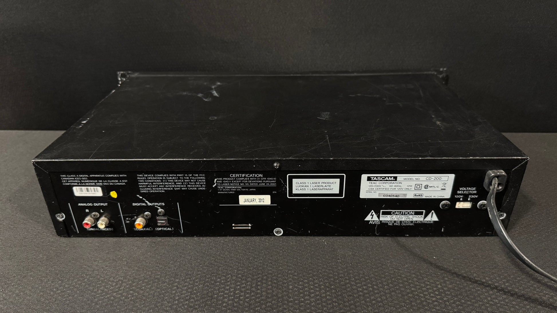 Tascam CD-200 Professional CD Player, Tascam CD-200, TASCAM CD200, Tascam Rackmount CD Player, CD-200 Professional CD Player. We Sell Professional Audio Equipment. Audio Systems, Amplifiers, Consoles, Mixers, Electronics, Entertainment, Live Sound.