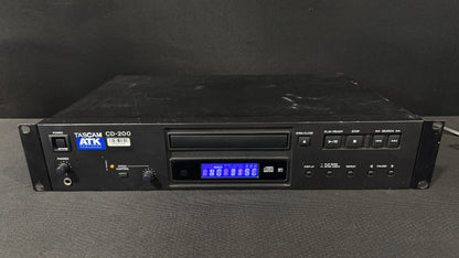Tascam CD-200 Professional CD Player, Tascam CD-200, TASCAM CD200, Tascam Rackmount CD Player, CD-200 Professional CD Player. We Sell Professional Audio Equipment. Audio Systems, Amplifiers, Consoles, Mixers, Electronics, Entertainment, Live Sound.