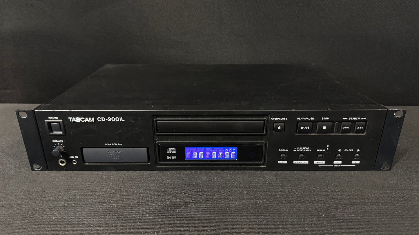 Tascam CD-200iL Professional CD Player, Tascam CD-200iL, TASCAM CD200iL, Tascam Rackmount CD Player, CD-200iL Professional CD Player. We Sell Professional Audio Equipment. Audio Systems, Amplifiers, Consoles, Mixers, Electronics, Entertainment, Live Sound.