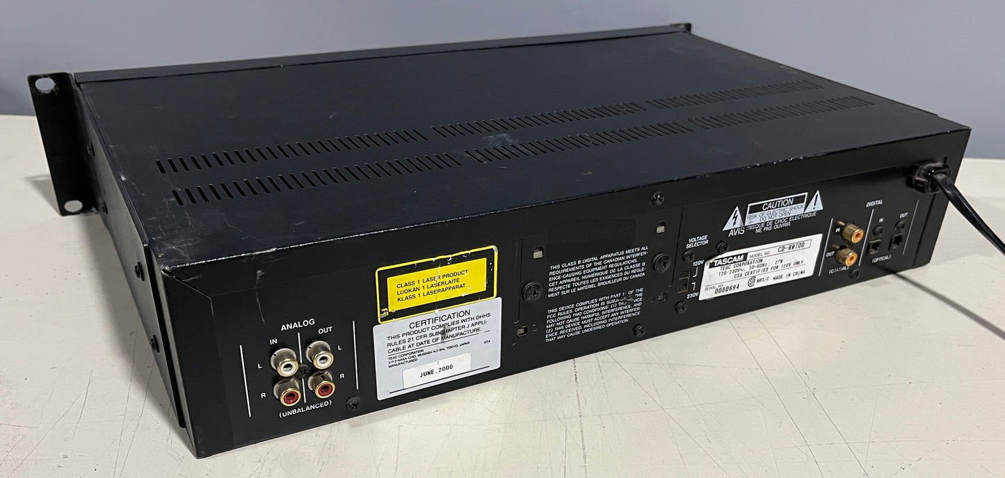 Tascam CD-RW700 Professional Audio CD Recorder, Tascam CD-RW700, TASCAM CD-RW700, Tascam CD Recorder, CD-RW700 Recorder. We Sell Professional Audio Equipment. Audio Systems, Amplifiers, Consoles, Mixers, Electronics, Entertainment, Live Sound.
