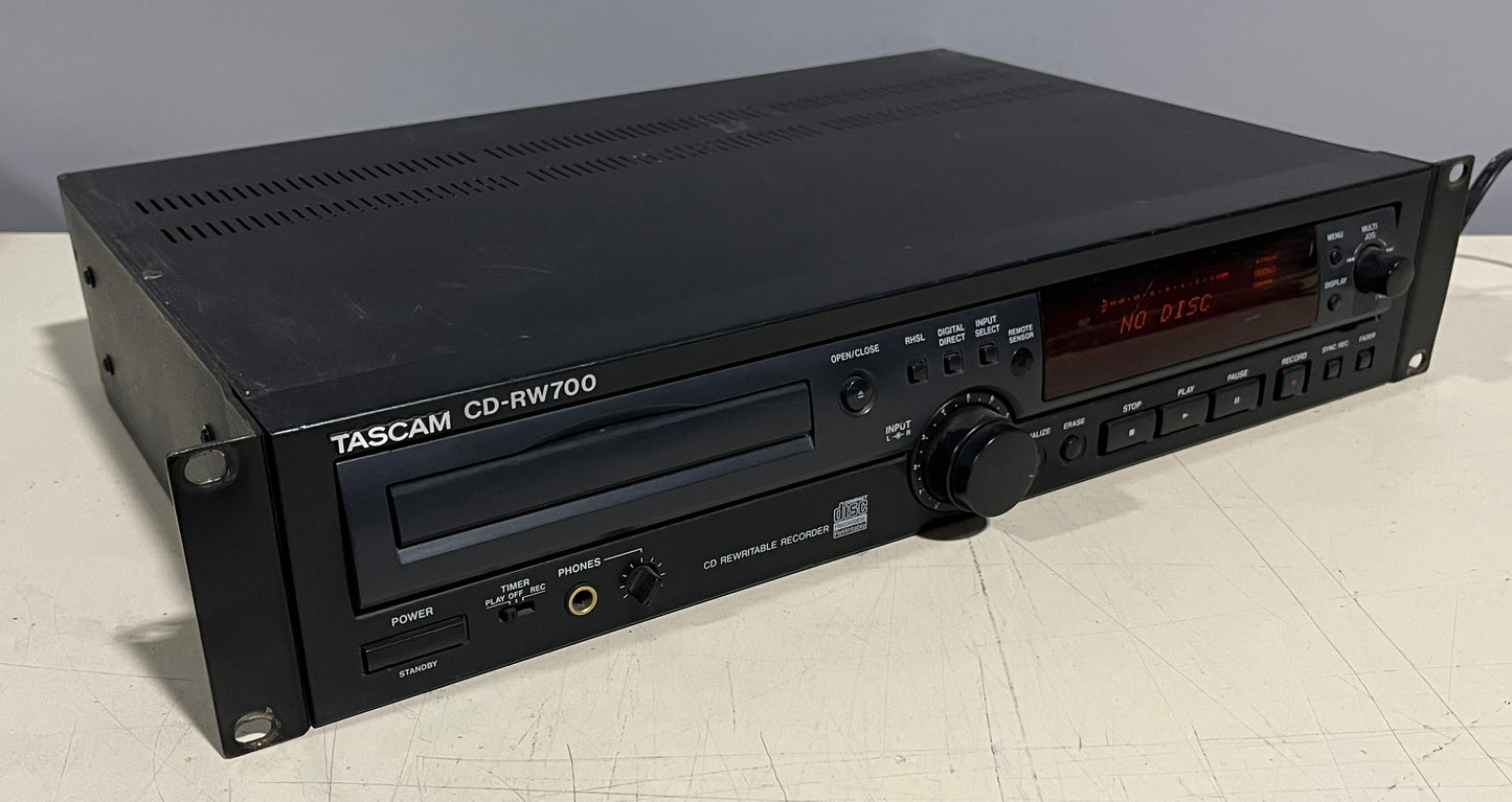 Tascam CD-RW700 Professional Audio CD Recorder, Tascam CD-RW700, TASCAM CD-RW700, Tascam CD Recorder, CD-RW700 Recorder. We Sell Professional Audio Equipment. Audio Systems, Amplifiers, Consoles, Mixers, Electronics, Entertainment, Live Sound.
