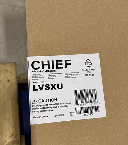 Chief LVSXU Wall Landscape Mounting System, ConnecSYS LVSXU Wall Mounting System, TV Wall Mounting System, We Sell Professional Audio Equipment. Audio Systems, Amplifiers, Consoles, Mixers, Electronics, Entertainment, Live Sound