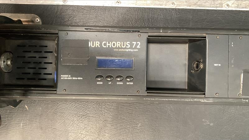 Elation Lighting, Elation Colour Chorus, Elation Color Chorus 72, Elation Color Chorus. We Sell Professional Lighting Equipment. Lighting Systems, Fixtures, Consoles, Dimmers, Control Systems, Electronics, Entertainment, Live Lighting.