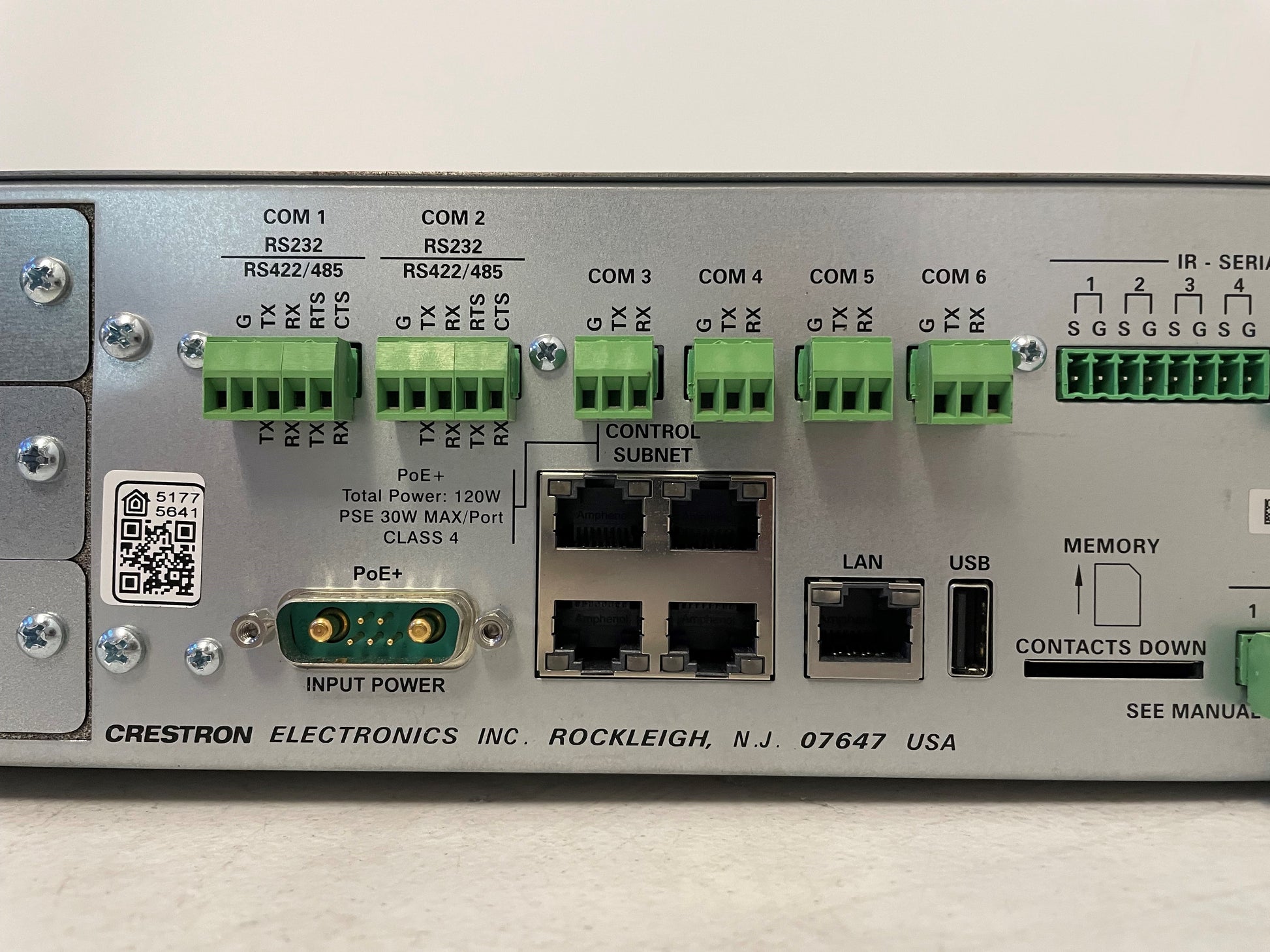 Crestron PRO4 Control Processor, Crestron Model M201921001 Control Processor, Crestron Control Processor Pro4, We Sell Professional Audio Equipment. Audio Systems, Amplifiers, Consoles, Mixers, Electronics, Entertainment, Live Sound
