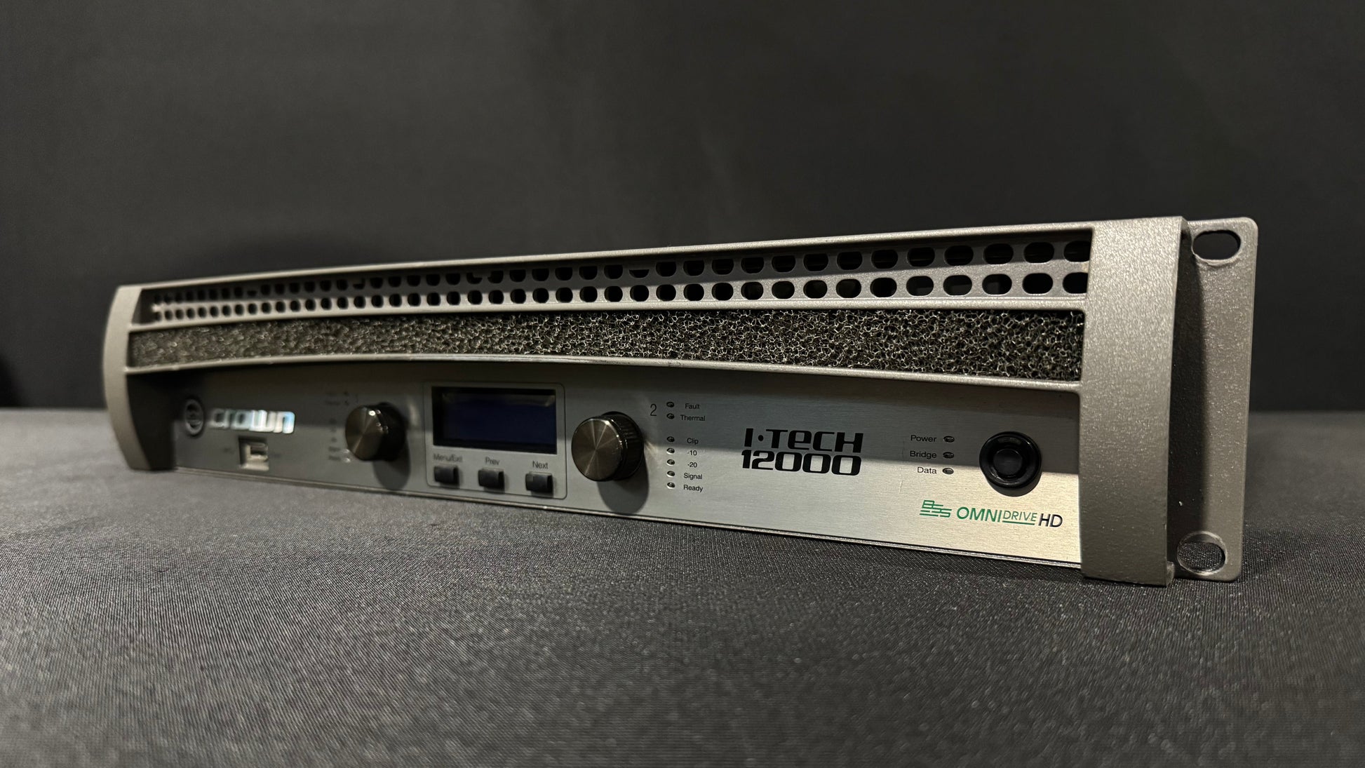 Crown Professional 12000 HD Professional Amplifier, Crown I-Tech 12000 HD Amplifier, Crown Amplifier, Crown 120000 HD Amplifier. We Sell Professional Audio Equipment. Audio Systems, Amplifiers, Consoles, Mixers, Electronics, Entertainment, Live Sound.