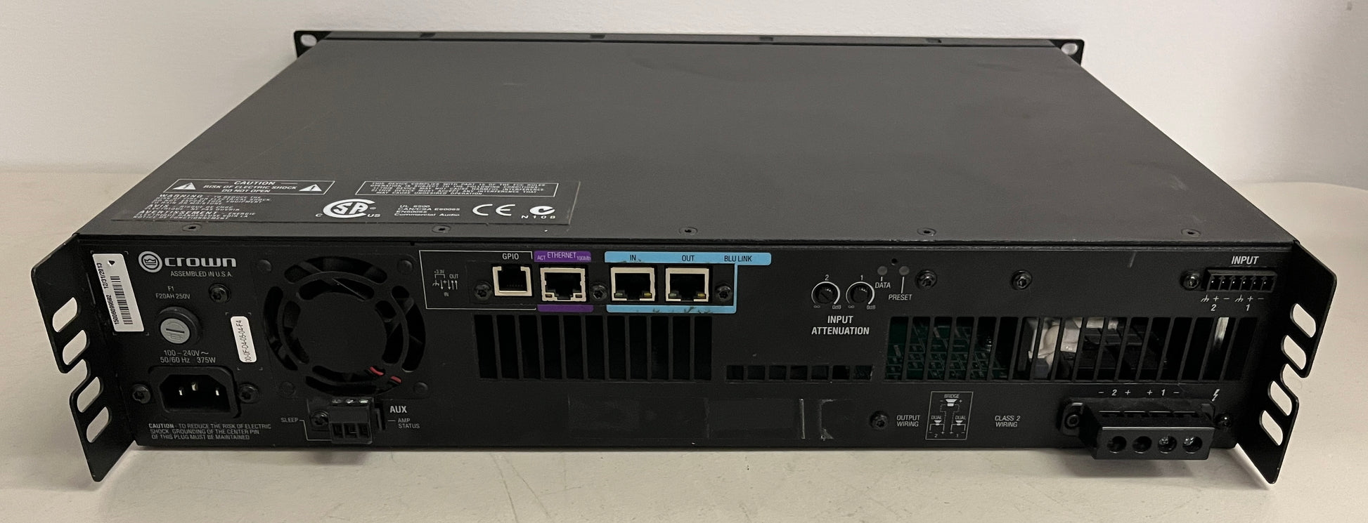 Crown DCi 2|600 Two Channel Power Amplifier, Crown 2 Channel Amplifier, Crown DCi 2 Channel Amplifier, Crown 2 Channel Amp, We Sell Professional Audio Equipment. Audio Systems, Amplifiers, Consoles, Mixers, Electronics, Entertainment, Live Sound