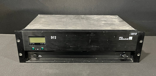 d&b audiotechnik D12 Dual-Channel Power Amplifier, d&b audiotechnik D12, d&b audiotechnik Power Amplifier, D12 Power Amp, d&b D12. We Sell Professional Audio Equipment. Audio Systems, Amplifiers, Consoles, Mixers, Electronics, Entertainment, Live Sound.
