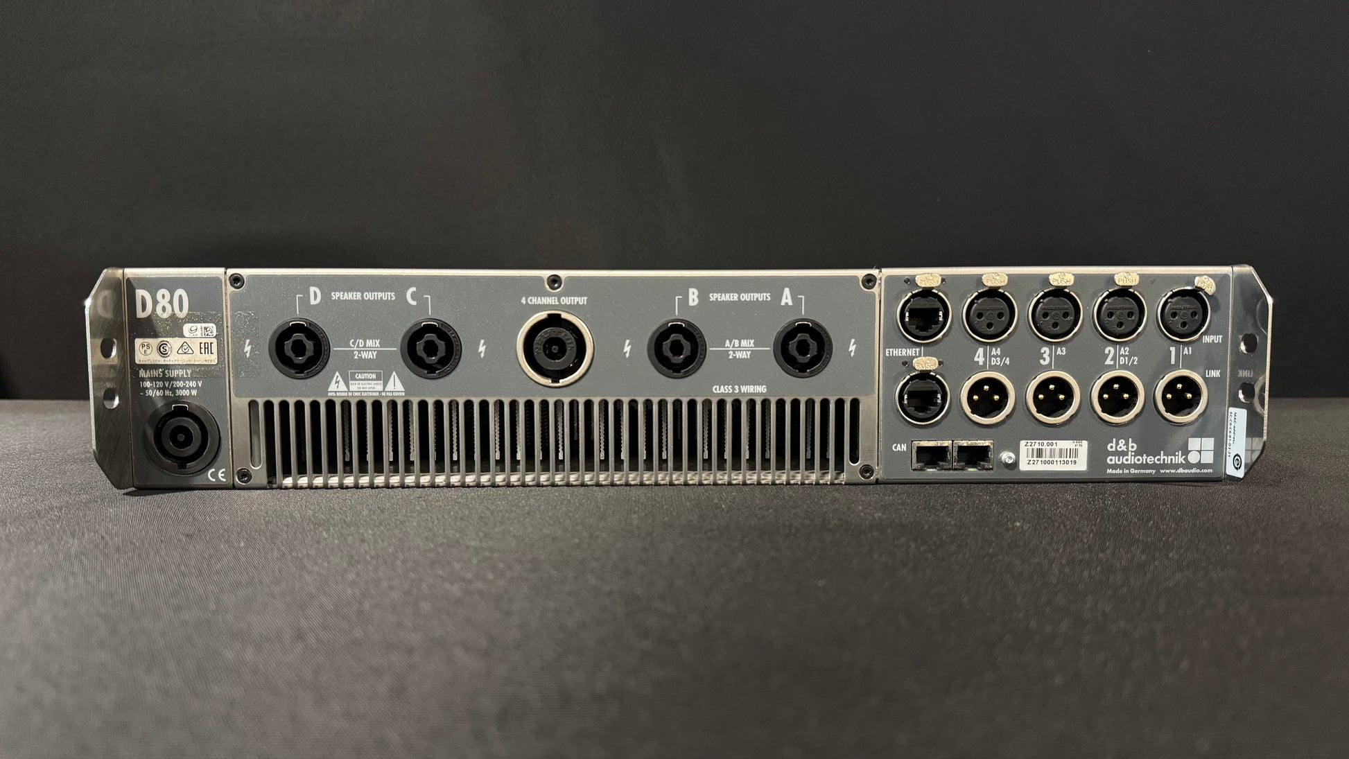 d&b professional amplifier, d&b D80 NL4, d&b D80 Amplifier, d&b D80, d&b audiotechnik, d&b amplifier, d&b, Amps for d&b, Amplifier for d&b. We Sell Professional Audio Equipment. Audio Systems, Amplifiers, Consoles, Mixers, Electronics, Entertainment, Live Sound.