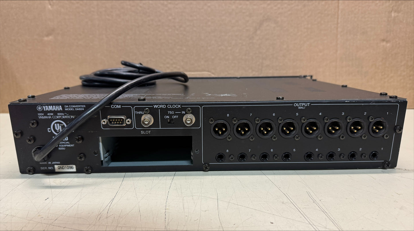 Yamaha DA824, Yamaha D/A Converter, Yamaha DA824, DA824 Converter, Yamaha Converter. We Sell Professional Audio Equipment. Audio Systems, Amplifiers, Consoles, Mixers, Electronics, Entertainment, Live Sound.