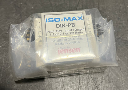 Jensen Transformers Iso-Max Single Channel Universal Line Isolator, Jensen Transformers DIN-PB Line Isolator, DIN-PB Single Channel Universal Line Isolator, Single Channel Line Isolator, We Sell Professional Audio Equipment. Audio Systems, Amplifiers, Consoles, Mixers, Electronics, Entertainment, Live Sound.
