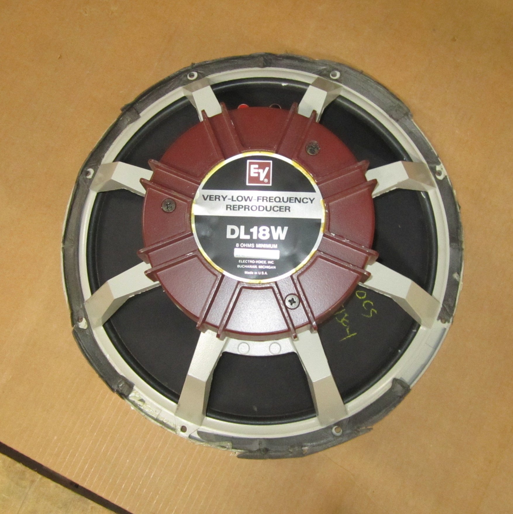 Electro-Voice EV DL18W 18" Woofer, Electro-Voice EV DL18W, DL18W, Electro-Voice 18” Loudspeaker, EV 18” Speaker. We Sell Professional Audio Equipment. Audio Systems, Amplifiers, Consoles, Mixers, Electronics, Entertainment, Live Sound. 