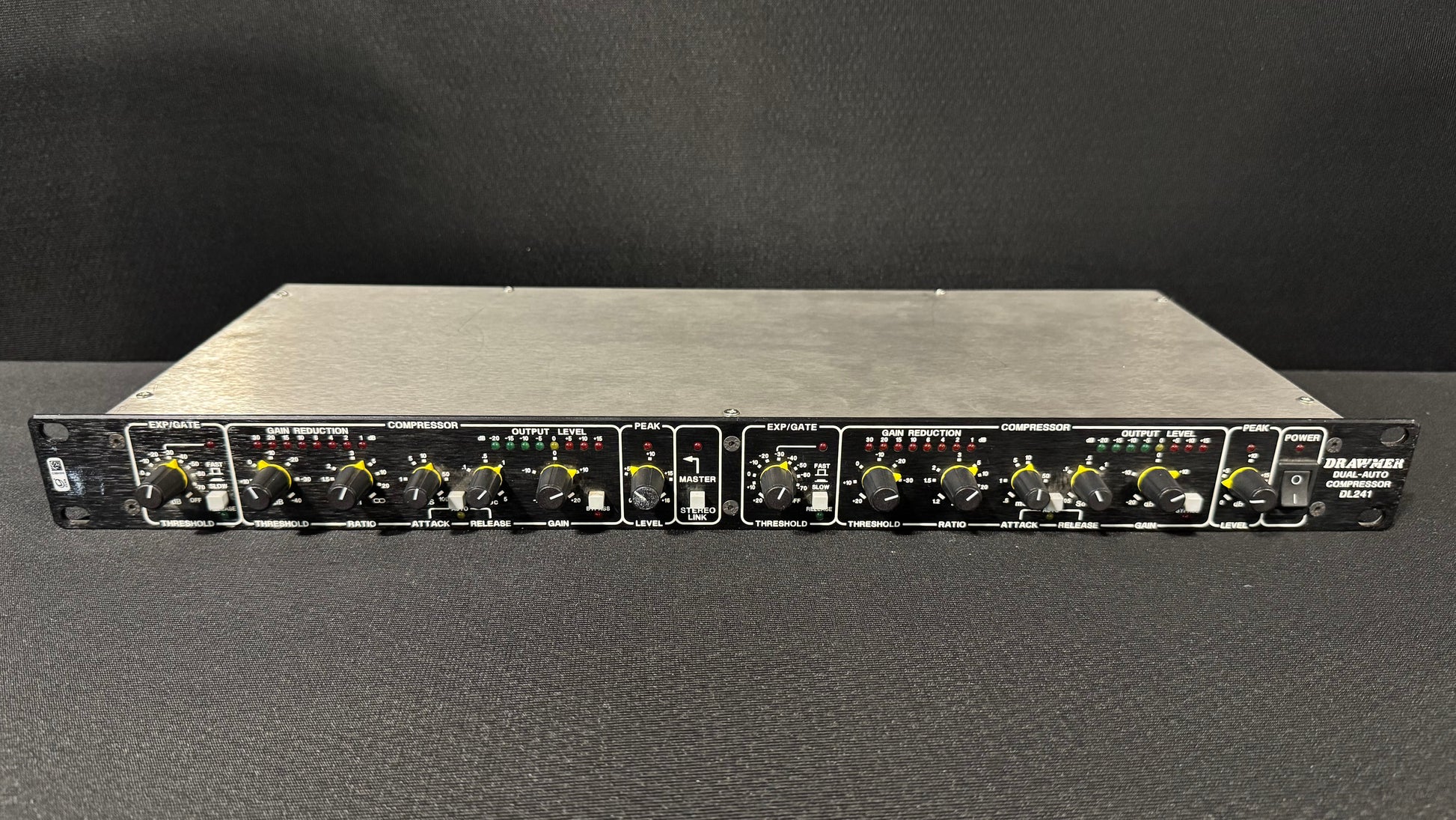 Drawmer Compressor, Dual-Auto Compressor, Drawmer DL241, Expander/Limiter, Compression. We Sell Professional Audio Equipment. Audio Systems, Amplifiers, Consoles, Mixers, Electronics, Entertainment, Live Sound.