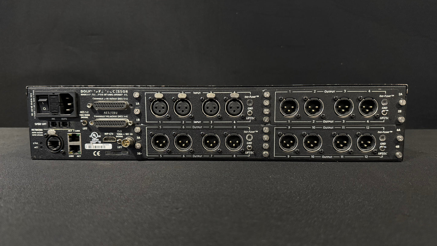 Dolby Lake DLP4D12 4 Digital Signal Processor, Dolby Lake DLP4D12, Dolby Lake DLP4D12 4x12, Dolby Lake DSP, DLP4D12 Digital Processor. We Sell Professional Audio Equipment. Audio Systems, Amplifiers, Consoles, Mixers, Electronics, Entertainment, Live Sound.
