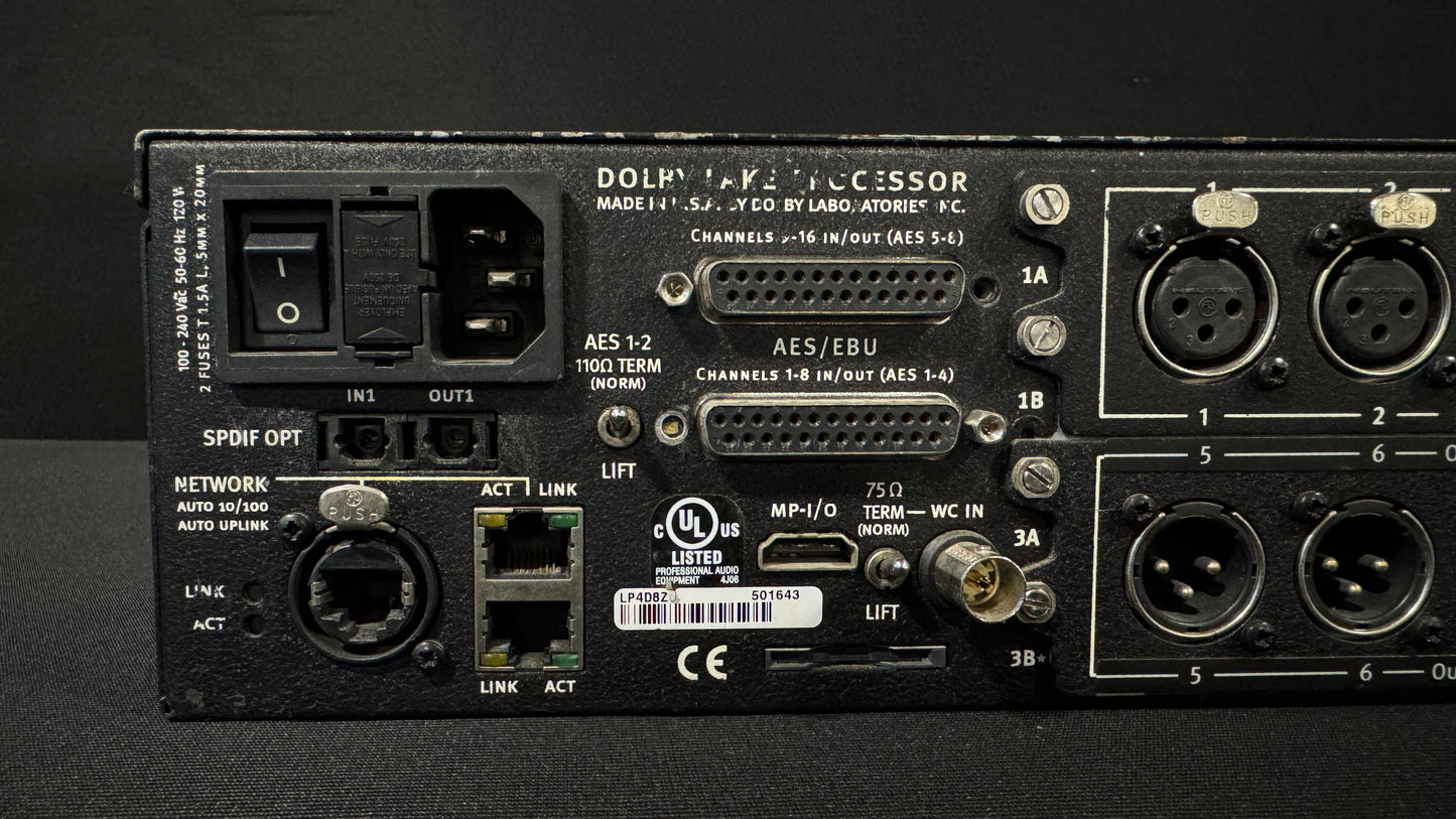 Dolby Lake DLP4D12 4 Digital Signal Processor, Dolby Lake DLP4D12, Dolby Lake DLP4D12 4x12, Dolby Lake DSP, DLP4D12 Digital Processor. We Sell Professional Audio Equipment. Audio Systems, Amplifiers, Consoles, Mixers, Electronics, Entertainment, Live Sound.
