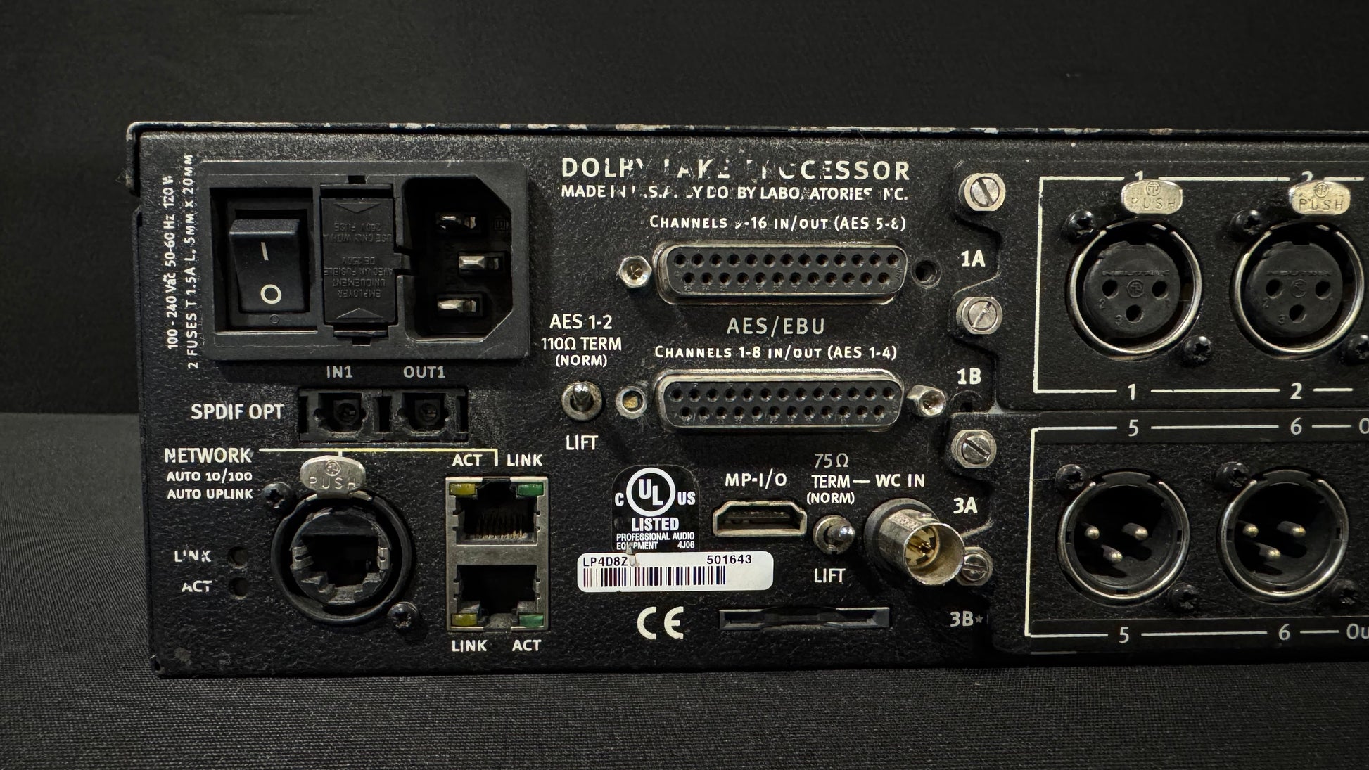 Dolby Lake DLP4D12 4 Digital Signal Processor, Dolby Lake DLP4D12, Dolby Lake DLP4D12 4x12, Dolby Lake DSP, DLP4D12 Digital Processor. We Sell Professional Audio Equipment. Audio Systems, Amplifiers, Consoles, Mixers, Electronics, Entertainment, Live Sound.
