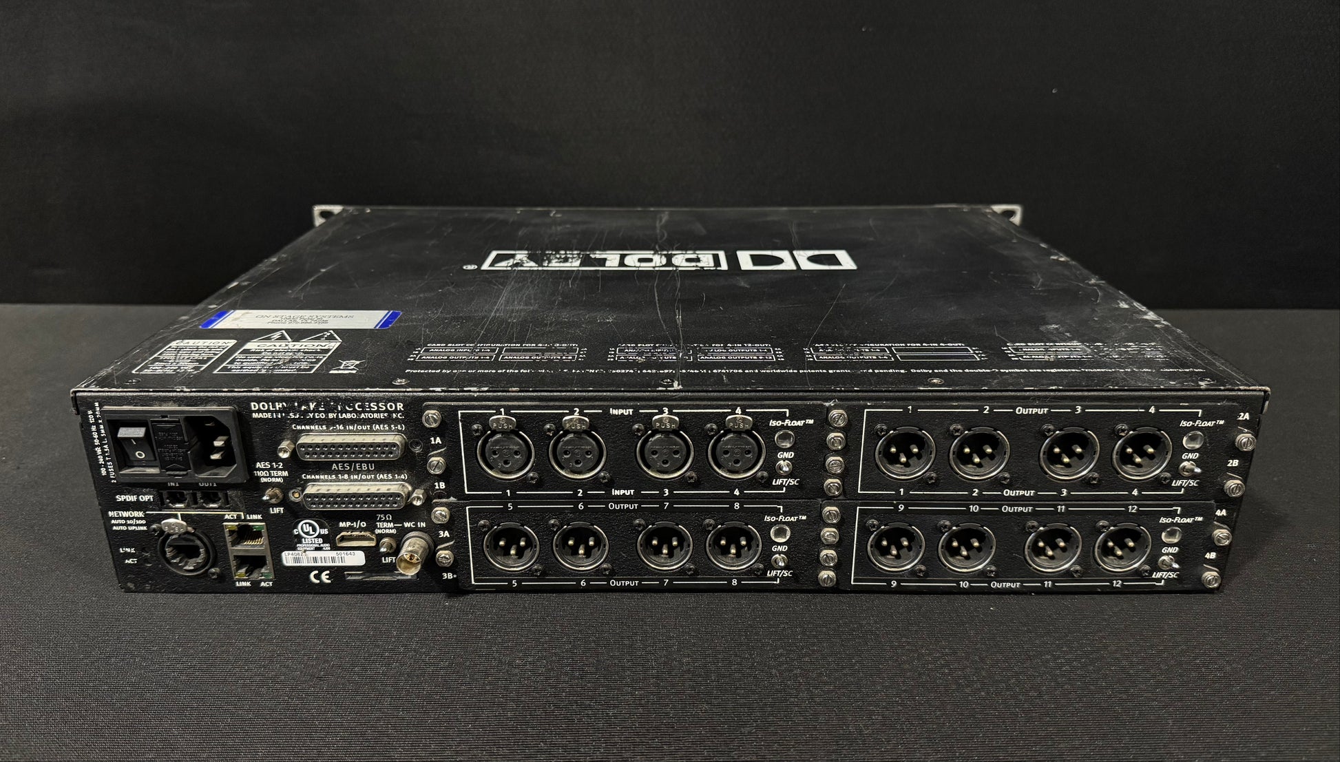 Dolby Lake DLP4D12 4 Digital Signal Processor, Dolby Lake DLP4D12, Dolby Lake DLP4D12 4x12, Dolby Lake DSP, DLP4D12 Digital Processor. We Sell Professional Audio Equipment. Audio Systems, Amplifiers, Consoles, Mixers, Electronics, Entertainment, Live Sound.
