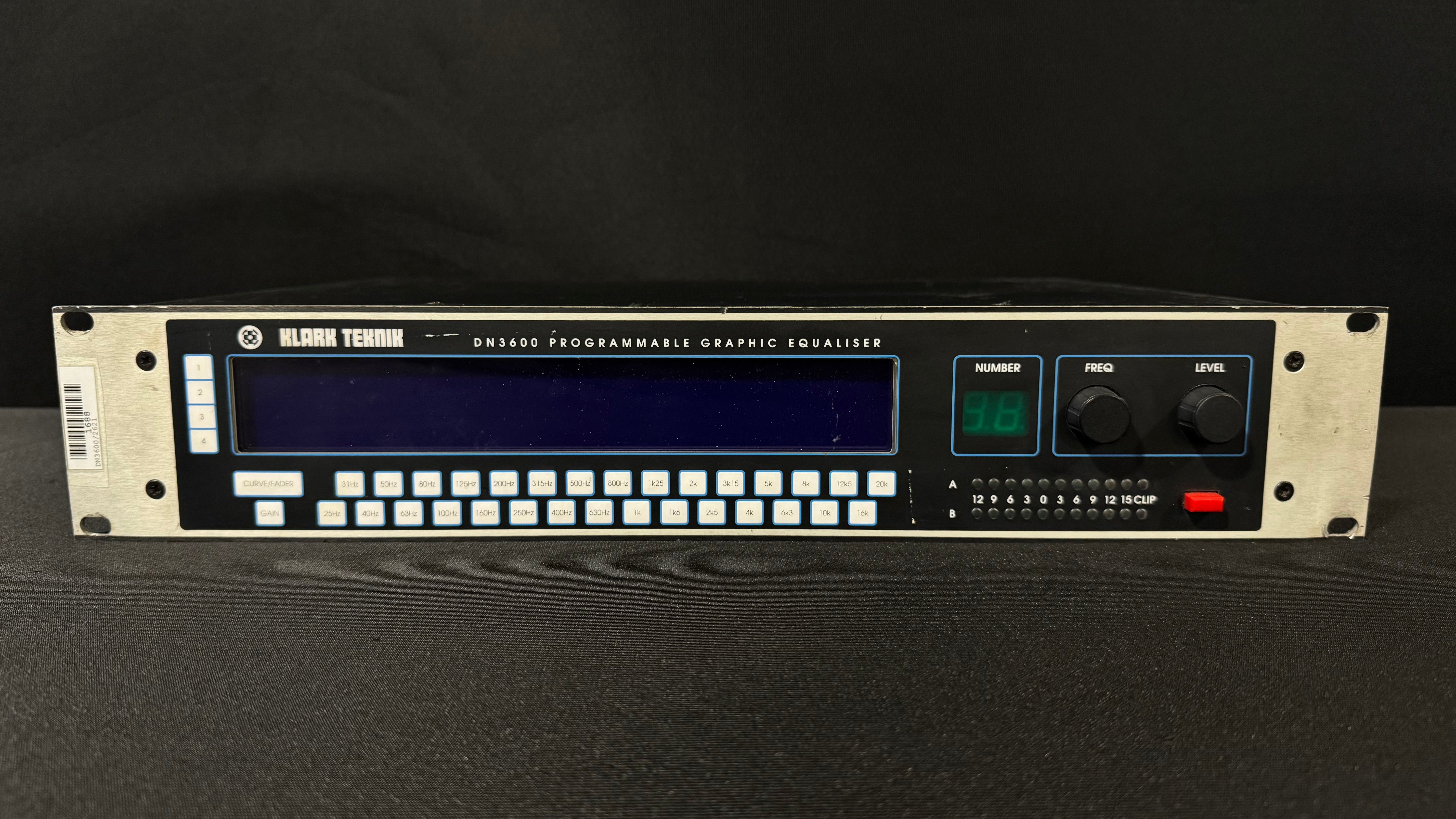 Klark Teknik DN3600 Programmable Graphic Equalizer – CLAIR Used Gear