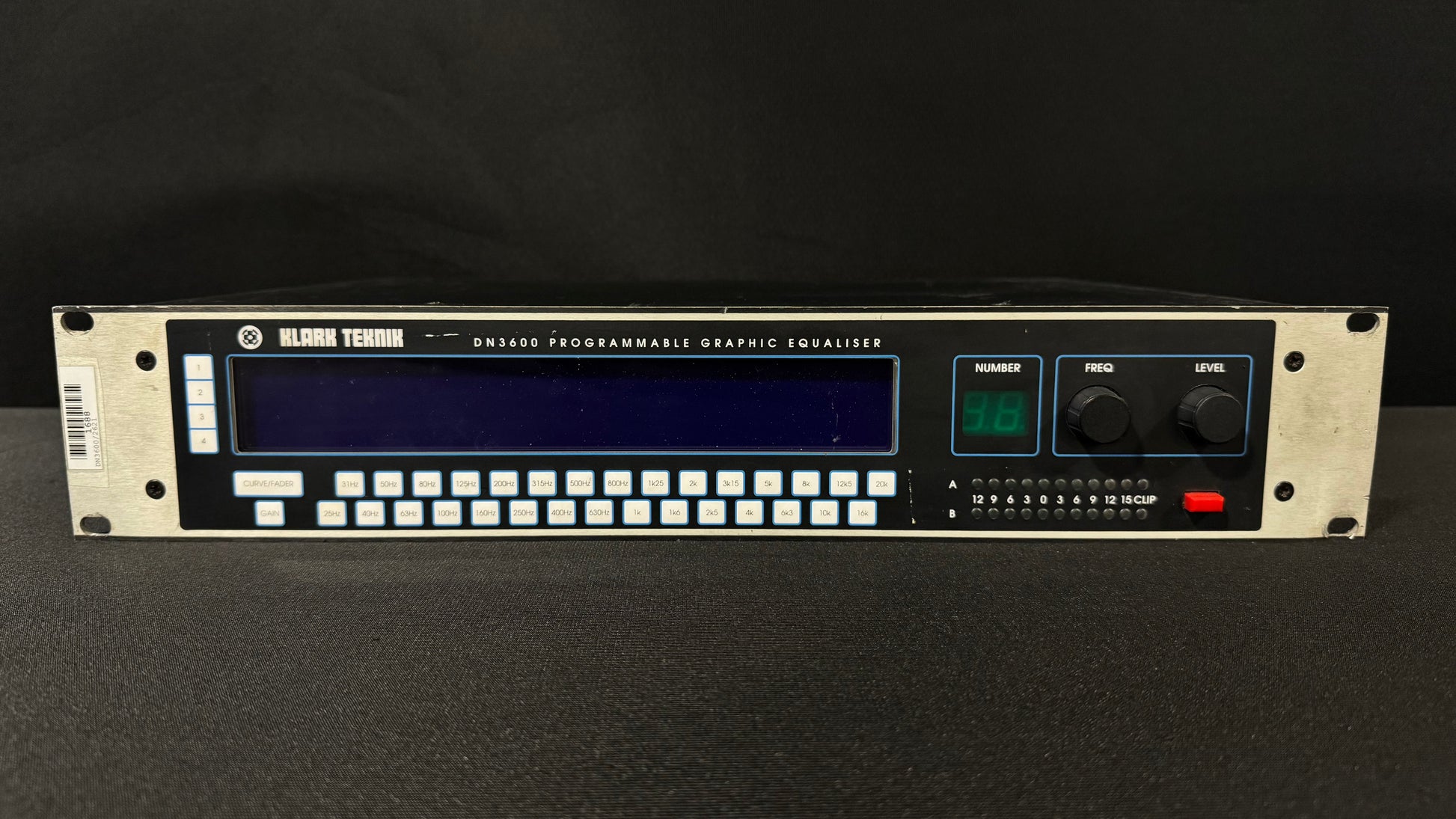 Rack Equipment, Klark Teknik DN3600, Klark Teknik, Klark Teknik Graphic Eq, Klark Teknik Equalizer, Graphic EQ. We Sell Professional Audio Equipment. Audio Systems, Amplifiers, Consoles, Mixers, Electronics, Entertainment, Live Sound.