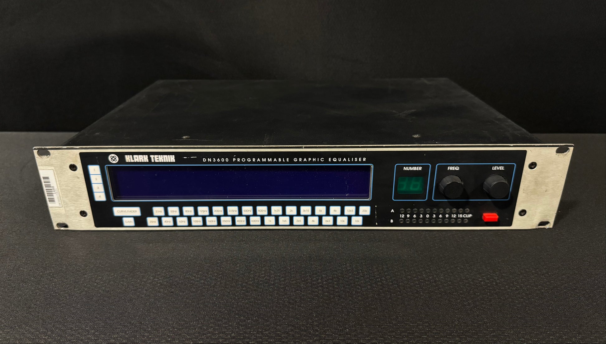 Rack Equipment, Klark Teknik DN3600, Klark Teknik, Klark Teknik Graphic Eq, Klark Teknik Equalizer, Graphic EQ. We Sell Professional Audio Equipment. Audio Systems, Amplifiers, Consoles, Mixers, Electronics, Entertainment, Live Sound.
