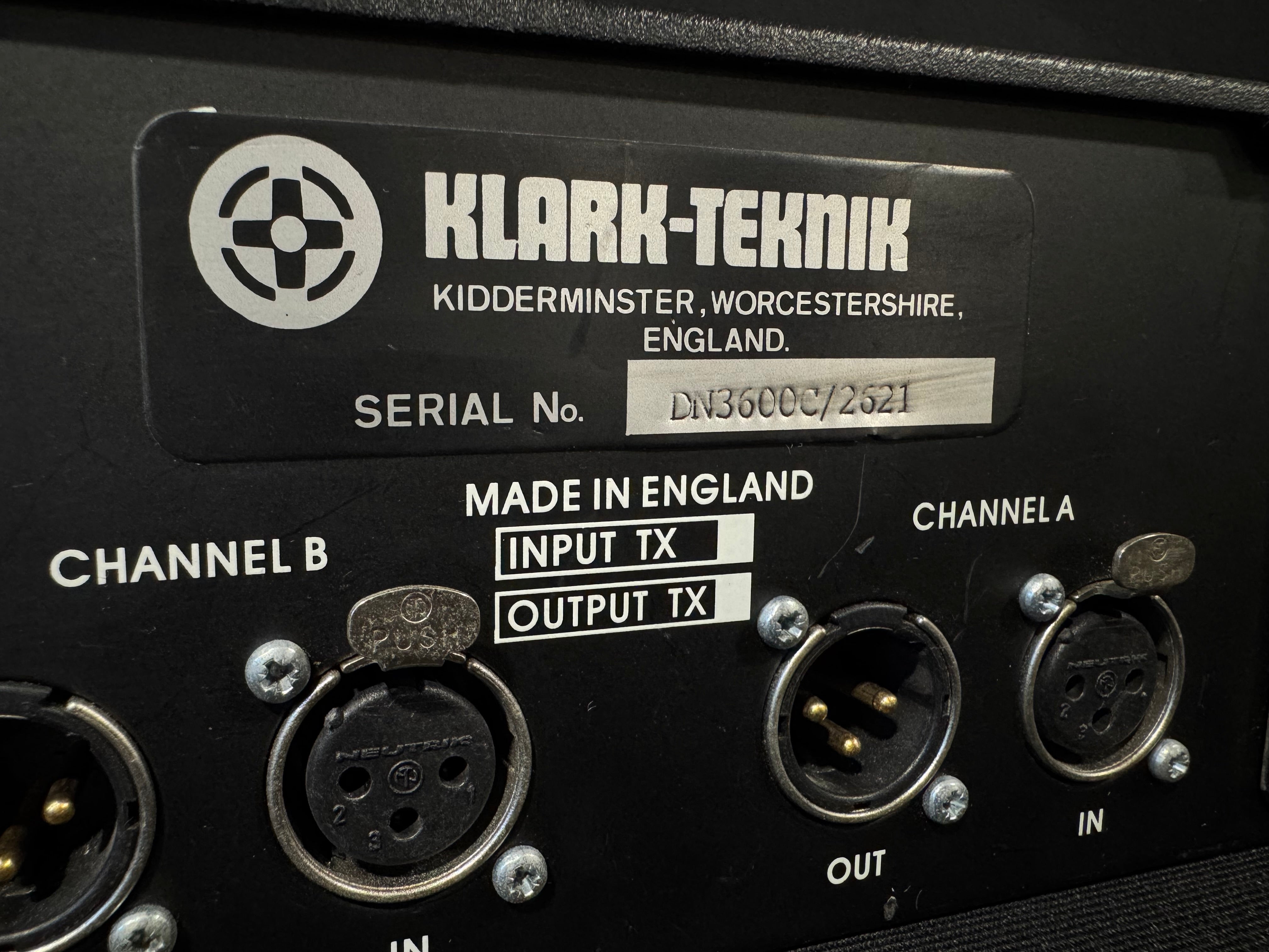 Klark Teknik DN3600 Programmable Graphic Equalizer – CLAIR Used Gear