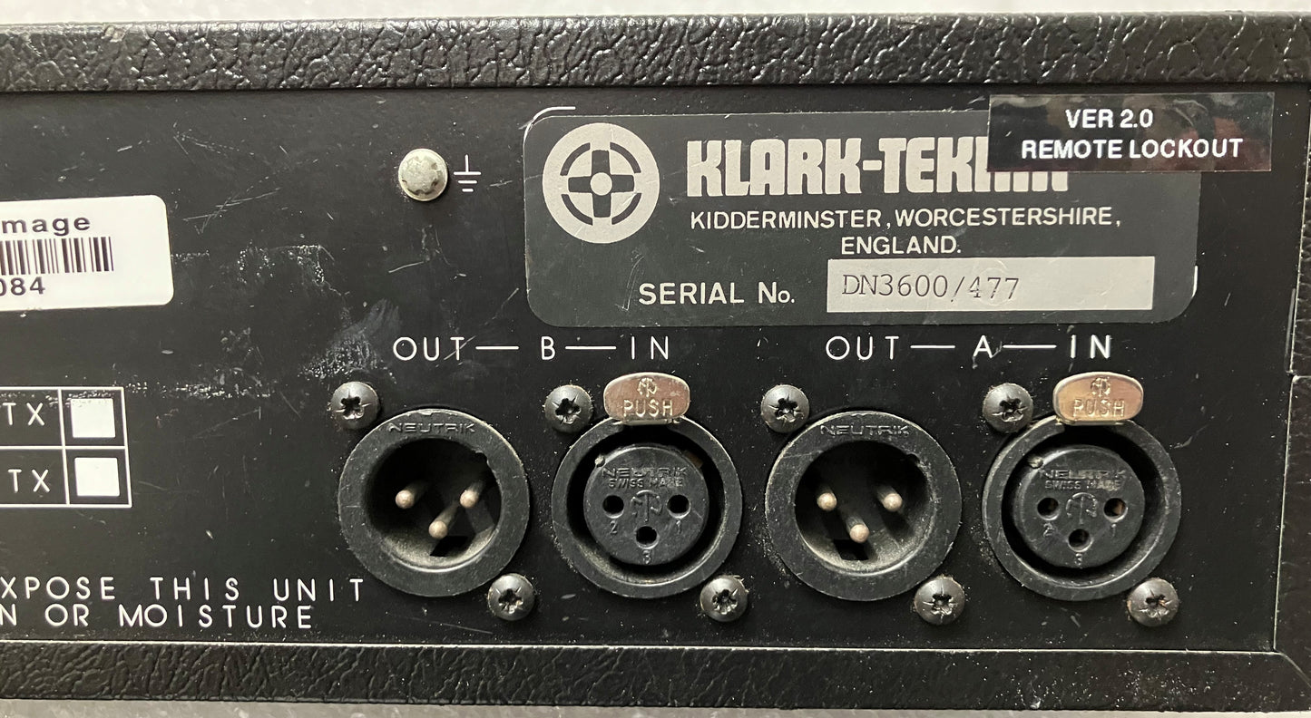 Klark Teknik DN3600 Programmable Graphic Equalizer