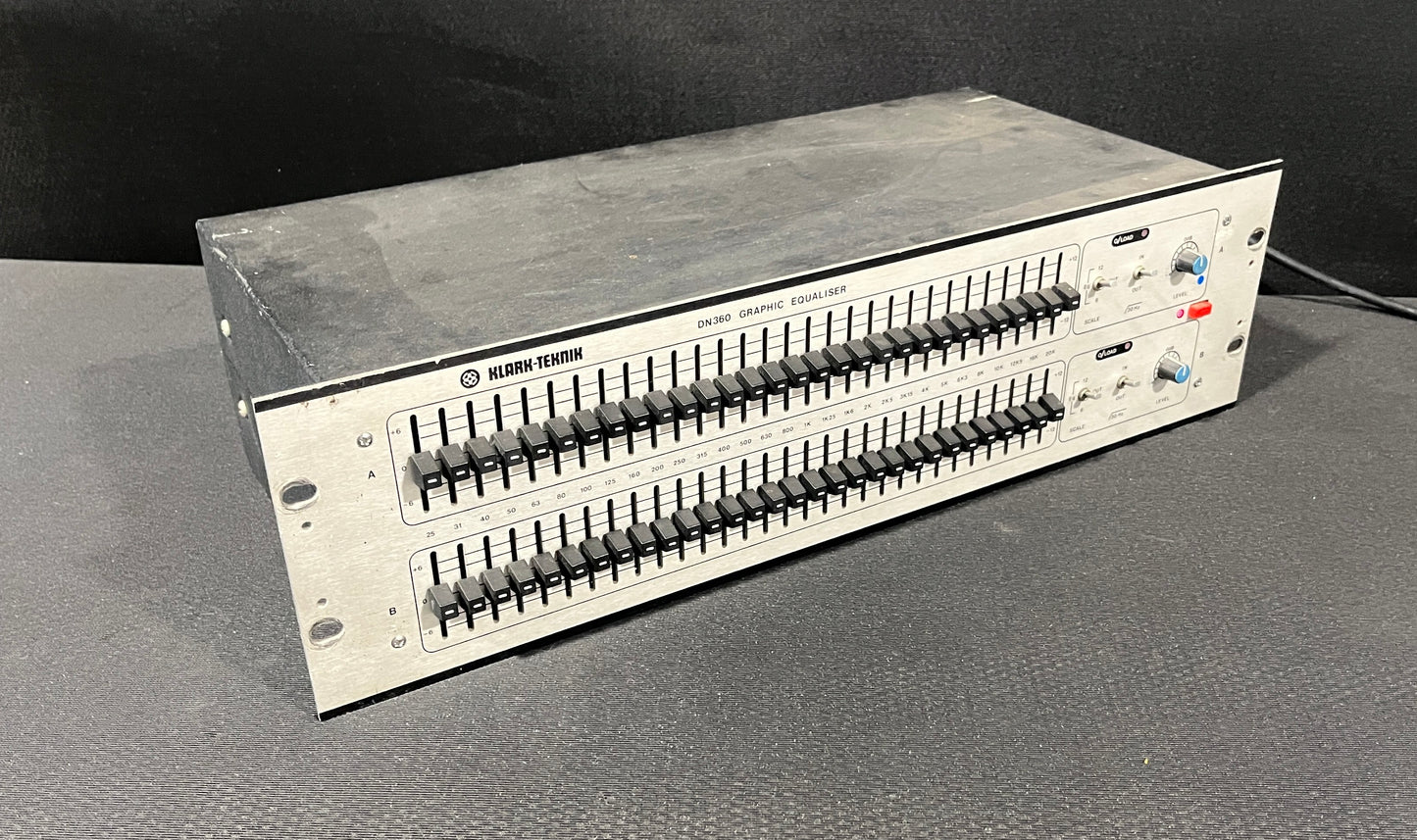 Klark Teknik DN360 Graphic Equaliser, Klark Teknik DN360 Graphic EQ, Klark Teknik DN360, DN360 Graphic EQ, Klark Teknik Equaliser. We Sell Professional Audio Equipment. Audio Systems, Amplifiers, Consoles, Mixers, Electronics, Entertainment, Live Sound.
