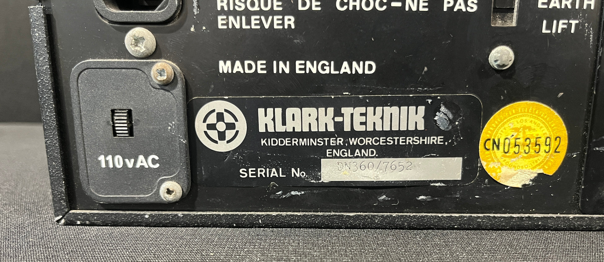 Klark Teknik DN360 Graphic Equaliser, Klark Teknik DN360 Graphic EQ, Klark Teknik DN360, DN360 Graphic EQ, Klark Teknik Equaliser. We Sell Professional Audio Equipment. Audio Systems, Amplifiers, Consoles, Mixers, Electronics, Entertainment, Live Sound.