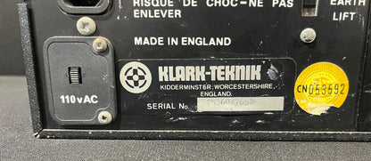 Klark Teknik DN360 Graphic Equaliser, Klark Teknik DN360 Graphic EQ, Klark Teknik DN360, DN360 Graphic EQ, Klark Teknik Equaliser. We Sell Professional Audio Equipment. Audio Systems, Amplifiers, Consoles, Mixers, Electronics, Entertainment, Live Sound.